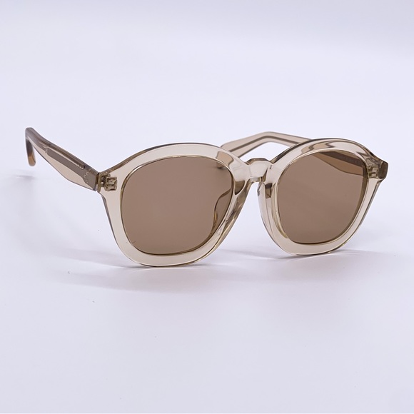 NEW CELINE SUNGLASSES CL40017F 57E BROWN CLEAR EYEWEAR CELINE - Picture 4 of 11